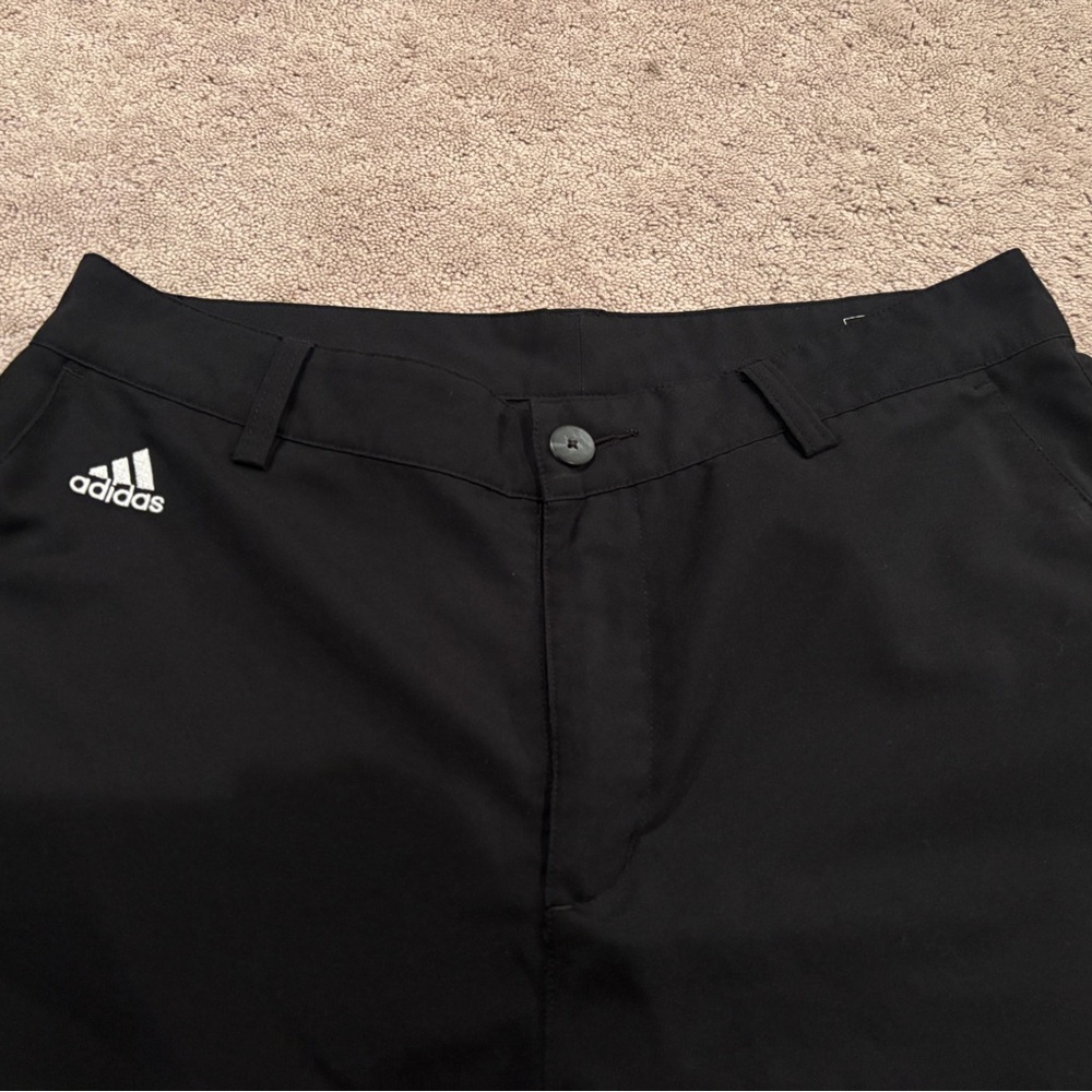 Adidas Climalite Black Golf Shorts Men’s 30 Button Closure - Picture 2 of 3